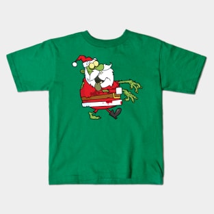 Santa Claus Zombie Merry Christmas Zombie Claus Kids T-Shirt